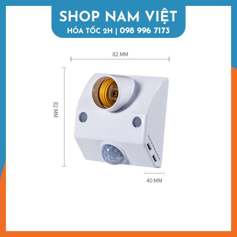Chuôi Đèn Cảm Biến Chuyển Động Đui E27