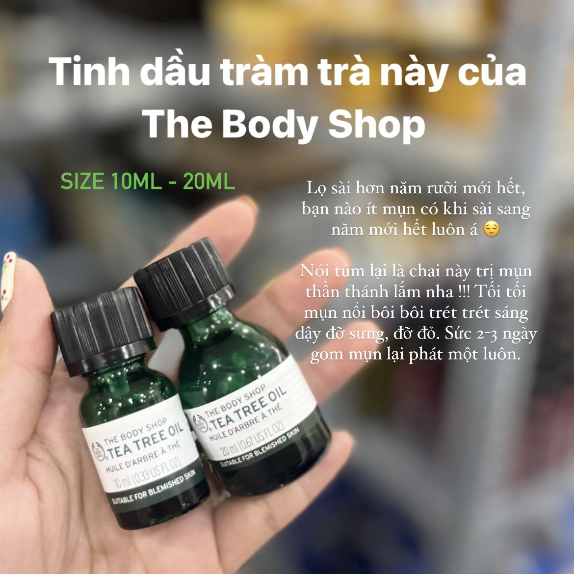 Chấm giảm mụn TEA TREE OIL 15% 10ML/20ML