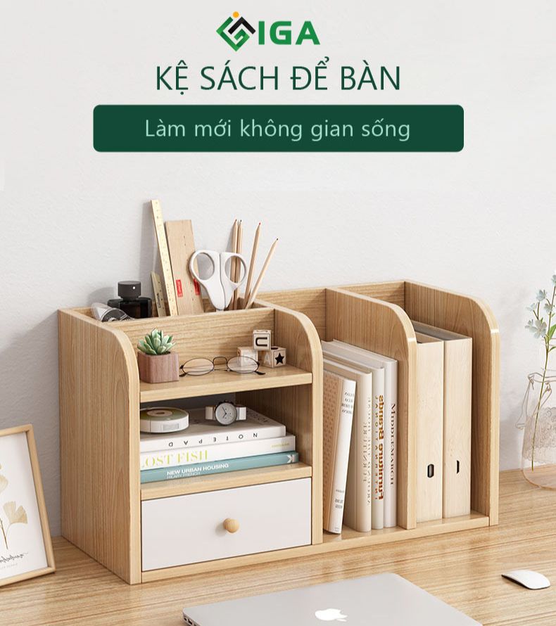 Kệ sách để bàn IGA phong cách Nordic - GP176