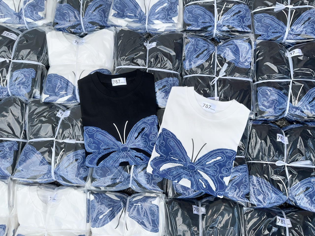 Áo thun Croptop ôm body nữ phối nơ nổi ( Mã Nơ Xanh )