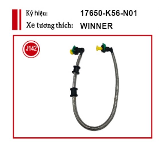 Dây dẫn xăng bọc thép dòng xe winner