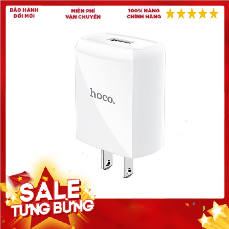 Củ sạc, cốc sạc, cóc sạc nhanh kèm dây sạc 1m hàng chính hãng Hoco DC13