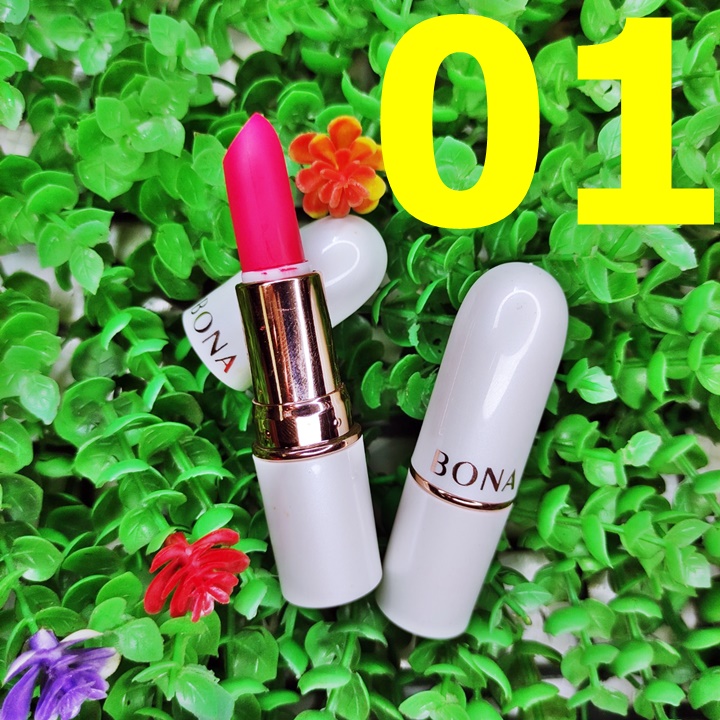 Son Thỏi Sáp Siêu Lì Bona Bám Màu Lâu Trôi