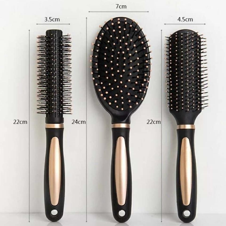 Combo set 3 lược gỡ rối tóc - bộ lược gỡ rối tóc