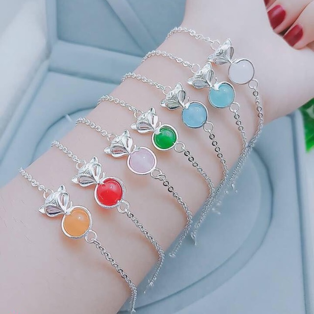Lắc Tay Gắn Hạt Phong Thuỷ - TRANG SỨC BẠC TNJ CAM KẾT HÀNG CHUẨN ẢNH, CHẤT LƯỢNG TỐT, PHỤC VỤ TẬN TÌNH, CHU ĐÁO