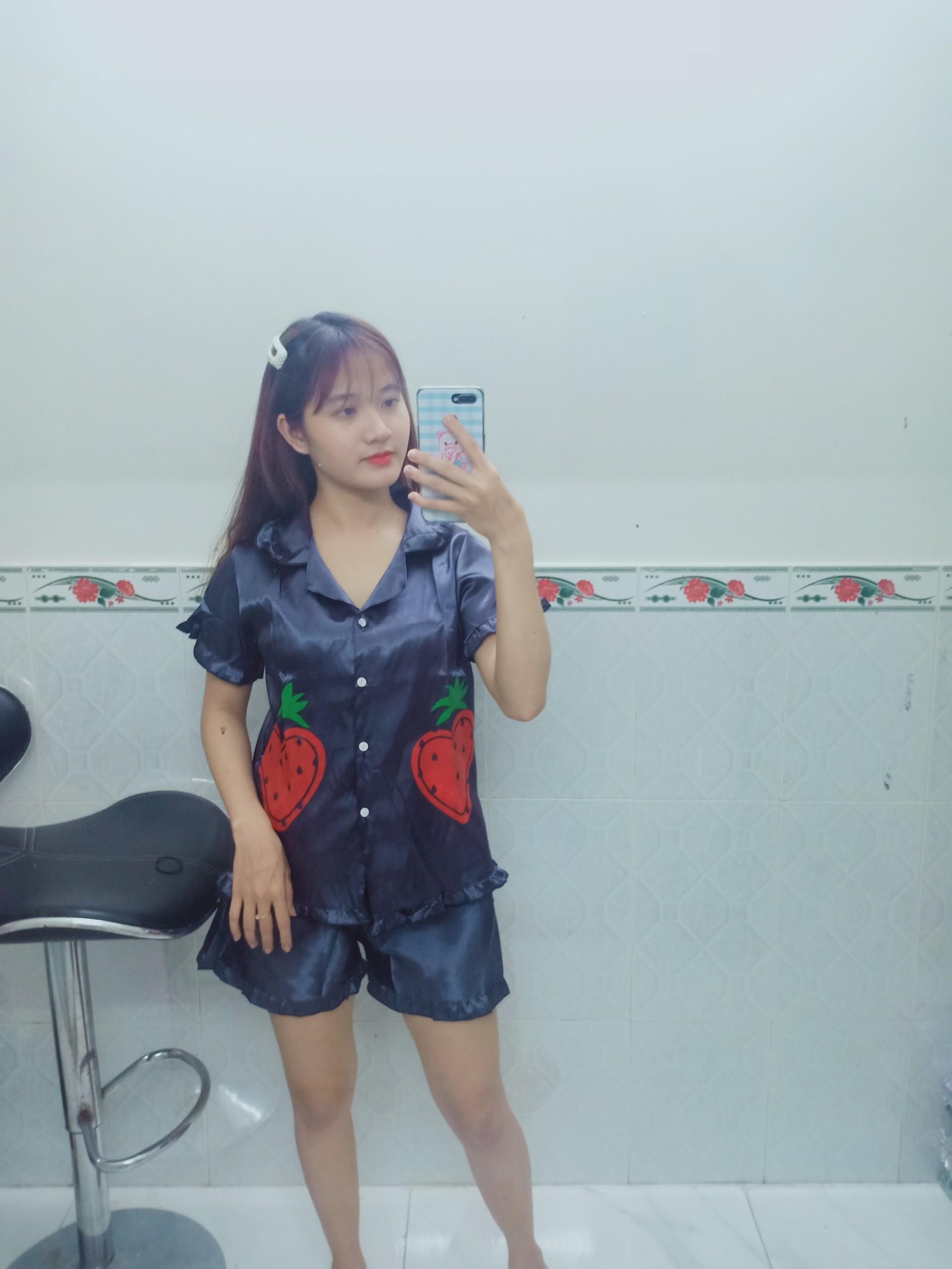 SÉT BỘ PIJAMA MẶC NHÀ CỰC XINH CUTE . CHẤT KATE LỤA . pizama.