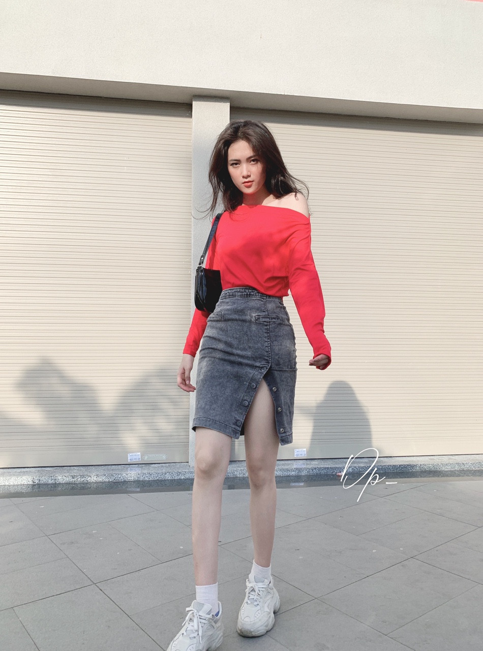 Áo Thun Trễ Vai Sành Điệu Ảnh Thật