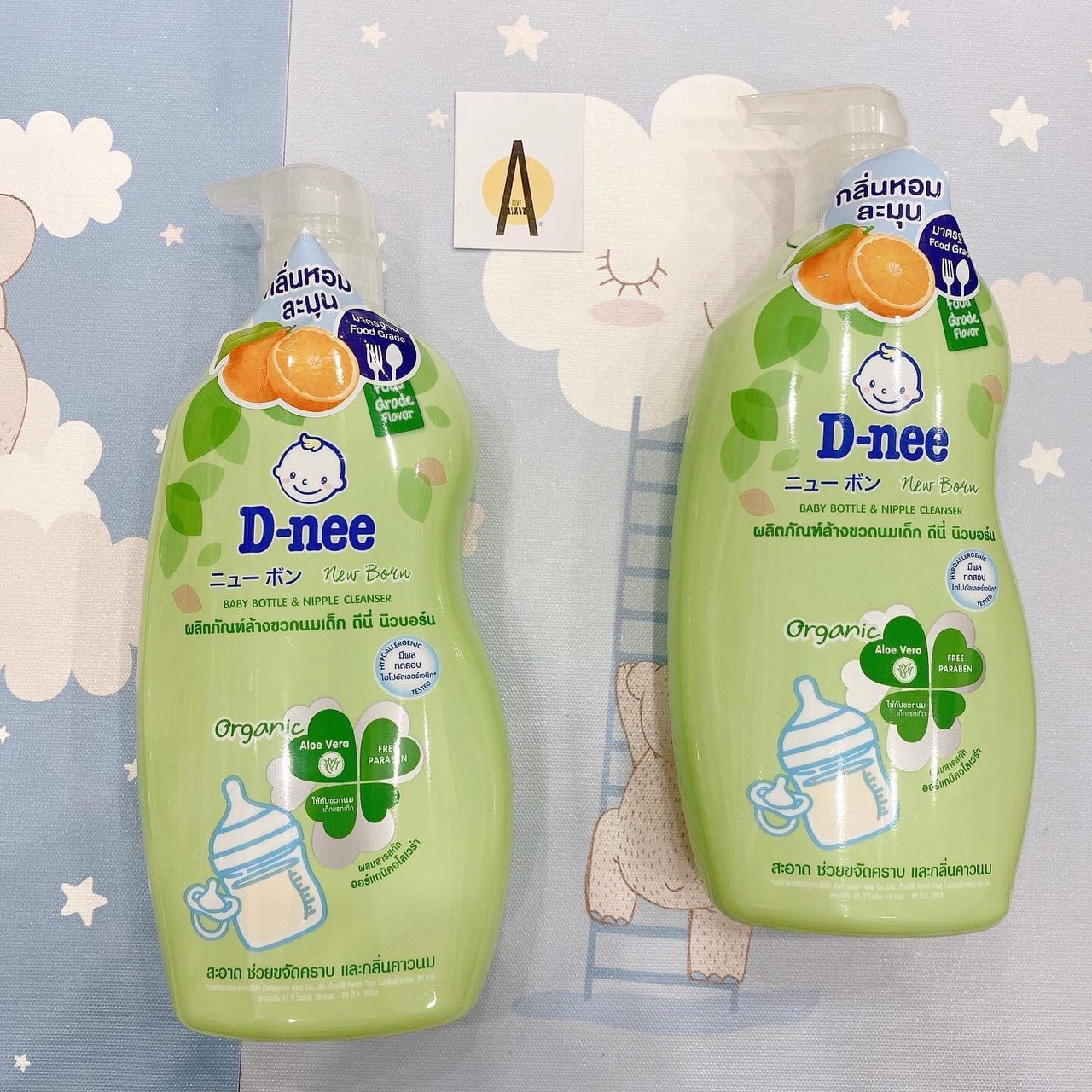Nước Rửa Bình Sữa Chai Dnee Organic Thái Lan - 620ML