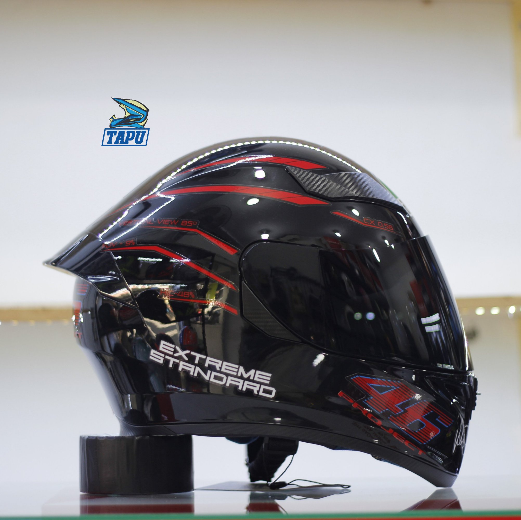 Tem decal dán nón bảo hiểm cho nón Fullface và Nón 3/4