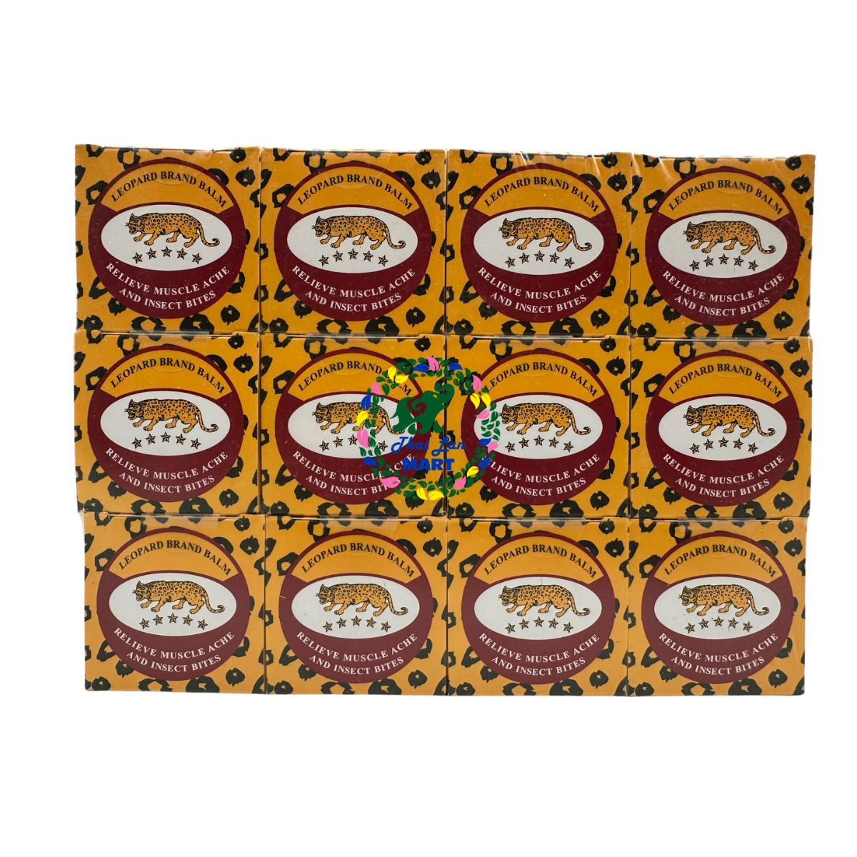 [HCM]12 LỌ DẦU CÙ LÀ CON BÁO LEOPARD BALM THÁI LAN 40 GAM