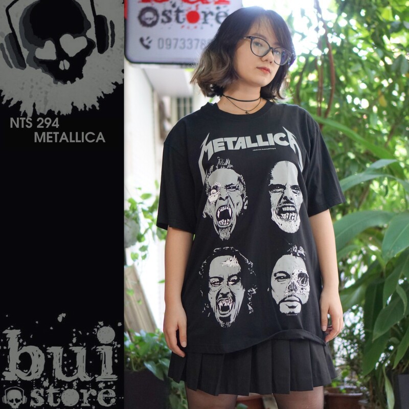 METALLICA đủ size S, M, L, XL, XXL Áo Rock band tee rock phông [Mã BUIS45K giảm 45k] LUCK