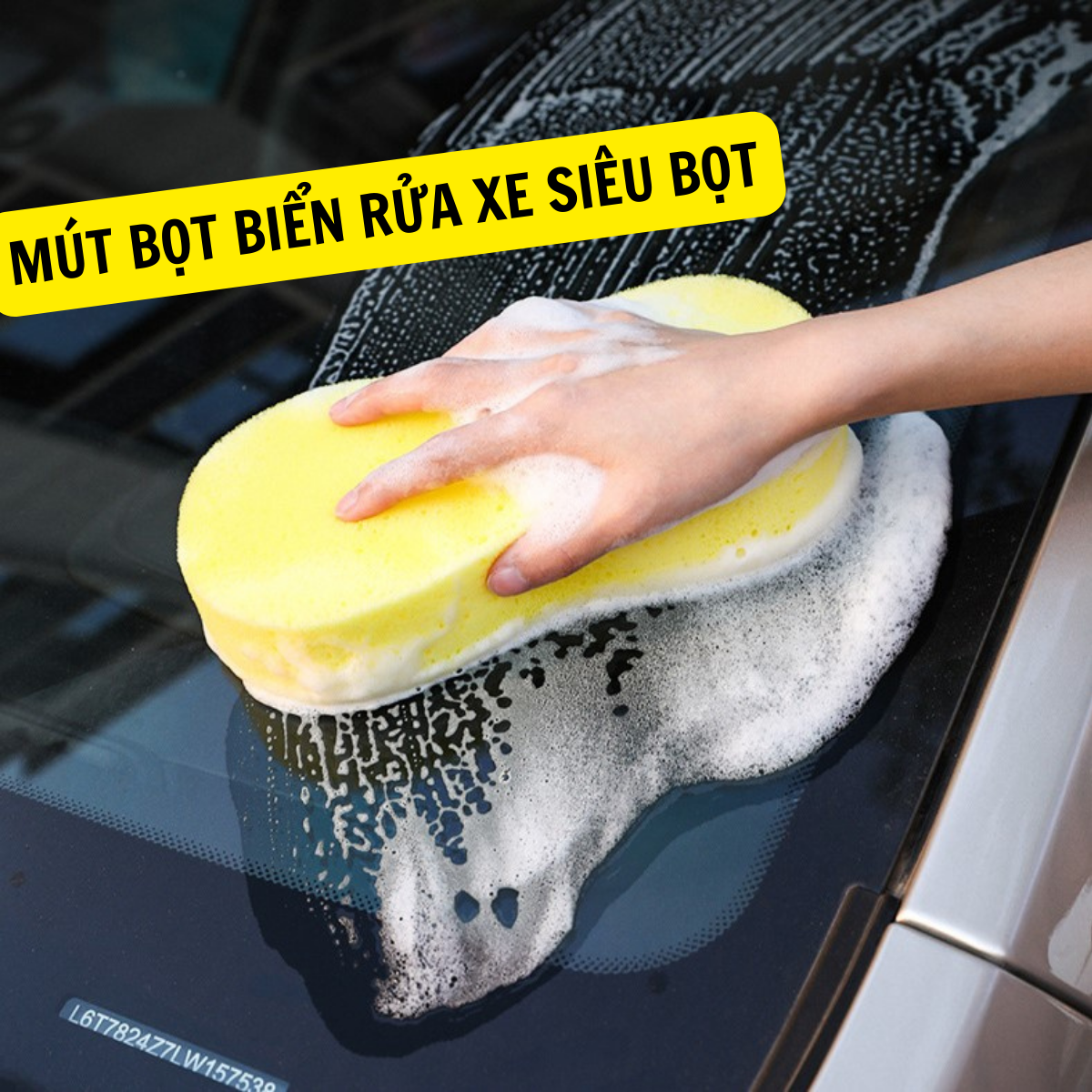 Mút rửa xe chuyên dụng siêu bọt siêu mịn rửa xe oto xe máy, rửa nhà bếp tiện lợi - mút bọt biển