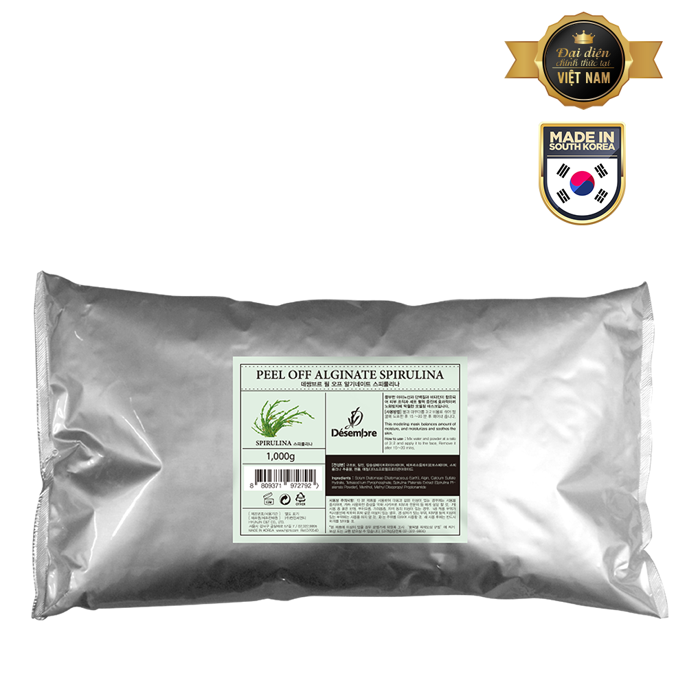 Mặt Nạ Tảo Biển Desembre Peel Off Alginate Spirulina
