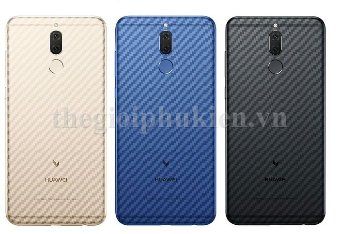 Miếng dán vân Carbon, các bon mặt lưng cho Huawei Nova 2i, Mate 10 Lite