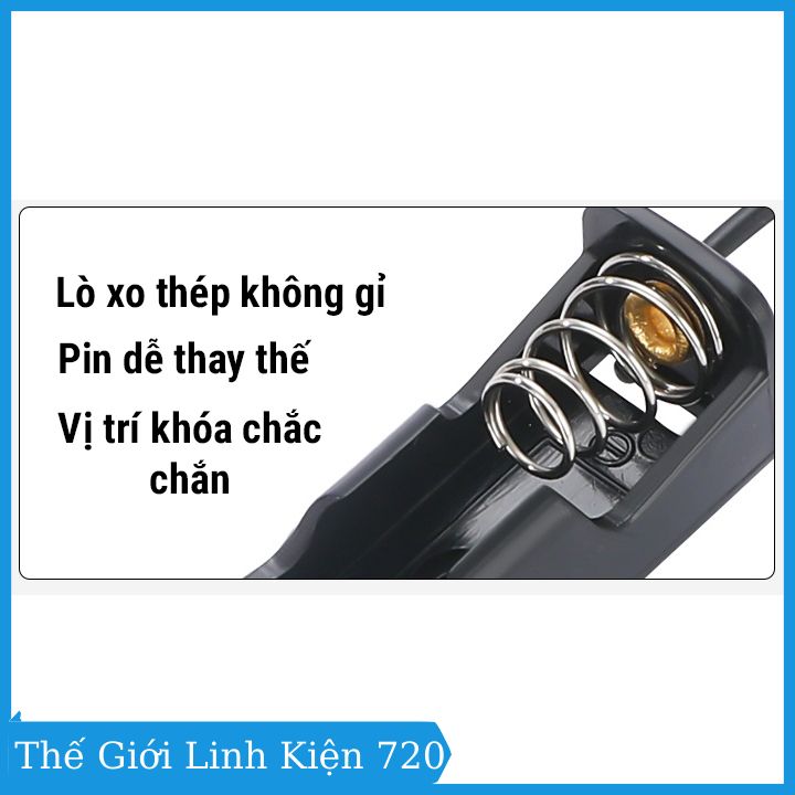 Đế pin AA 1.2V 1.5V không nắp 1 pin