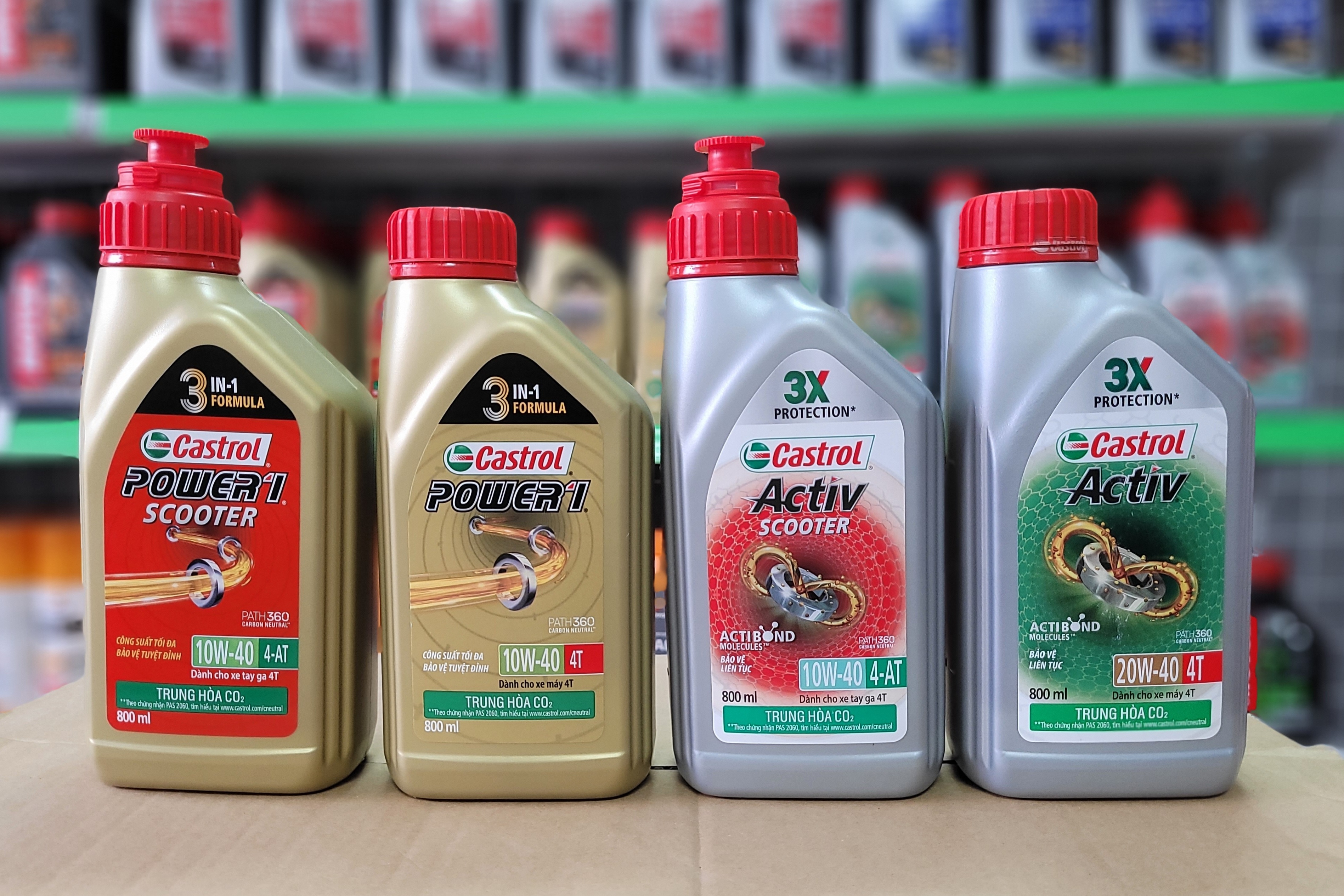 Nhớt xe số Castrol Activ 4T 20W40 800ml