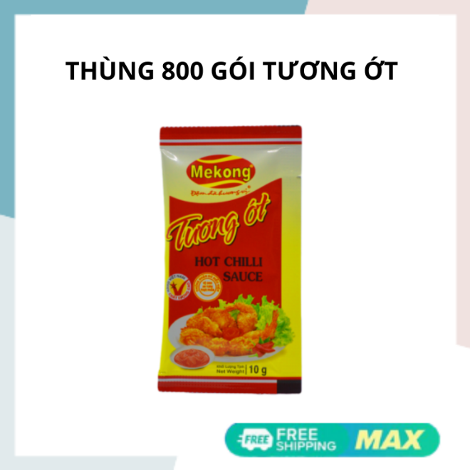 [HCM]THÙNG 800 GÓI TƯƠNG ỚT MEKONG