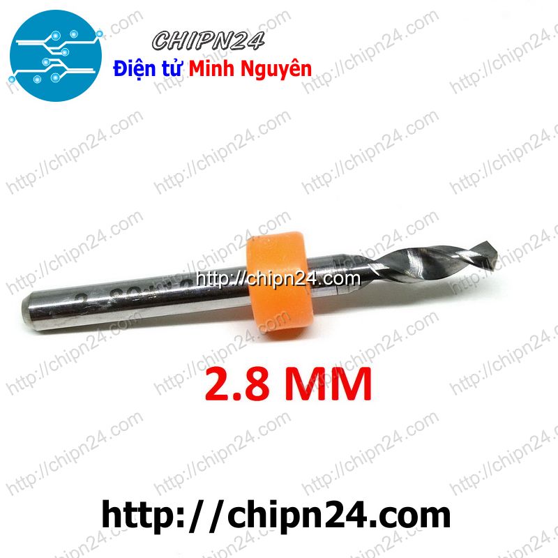 [1 cây] Mũi khoan mạch in CNC 2.8mm (Mạch điện tử, PCB)