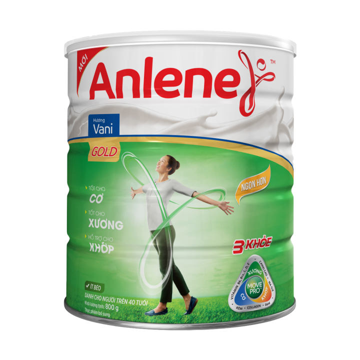 Bộ 2 Sữa bột Anlene Gold Movepro Vanilla 800g