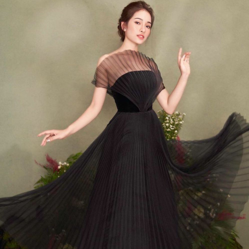 Đầm maxi dự tiệc dập ly
