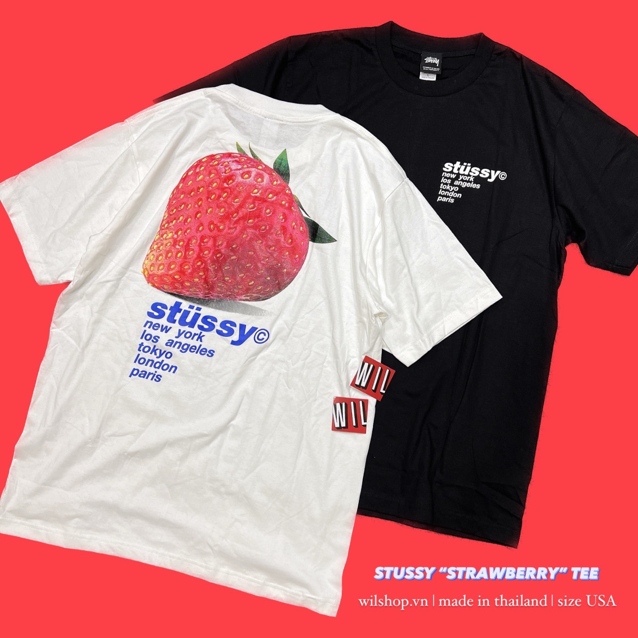 (M, L, XL) ÁO STUSSY - ÁO UNISEX SIZE USA