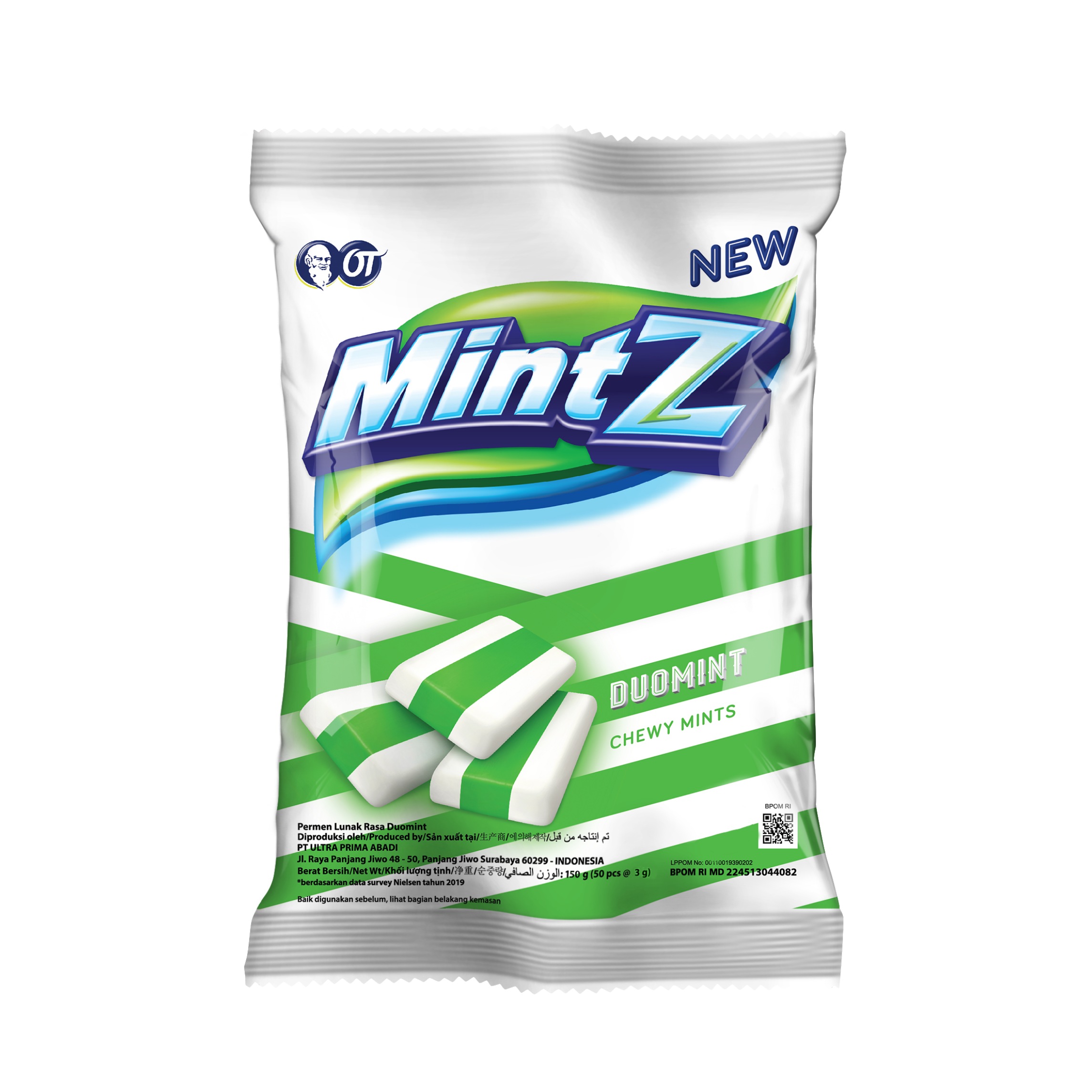 Kẹo Mềm MintZ Duomint 150gr (2.3 gr x 50pcs)