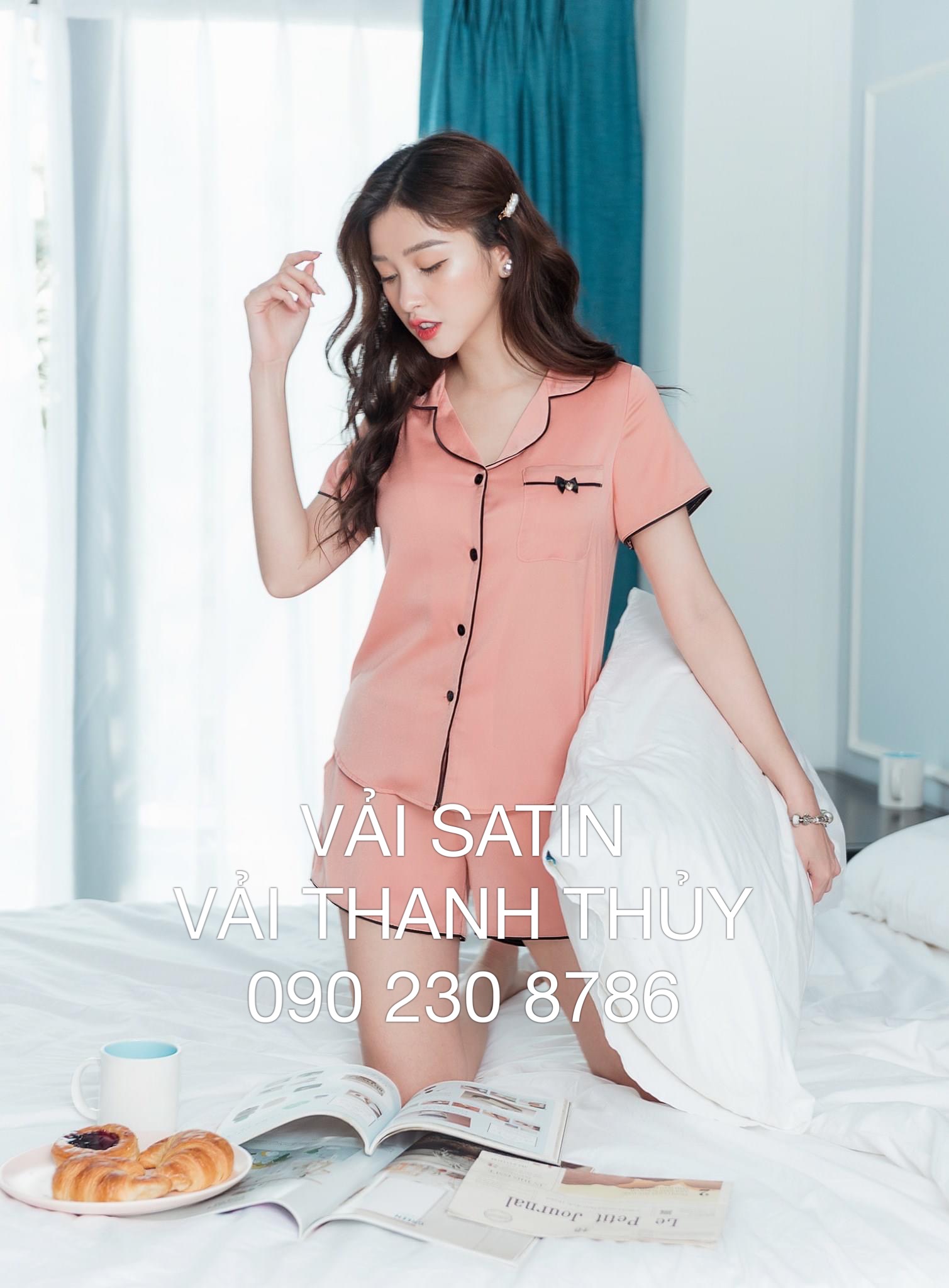 VẢI LỤA SATIN MAY ÁO DÀI - PIJAMA-DÒNG VẢI TRUNG CẤP