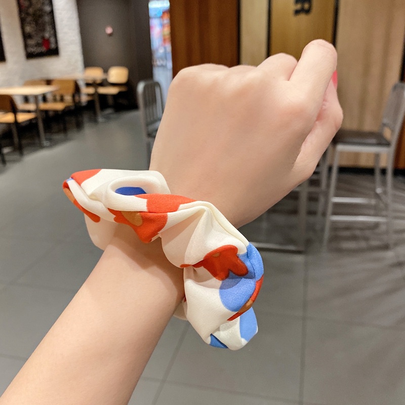 Cột tóc vải hoa thời trang Hàn Quốc
