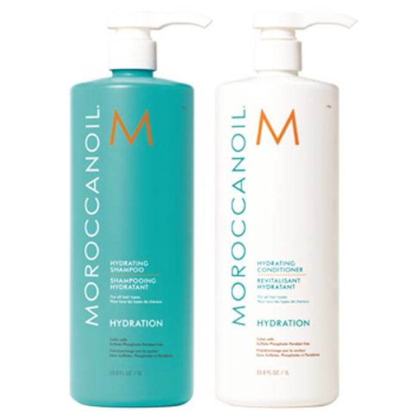 Combo Dầu Gội Và Dầu Xả Moroccanoil Hydration ( Loại 1: 500Ml, Loại 2: 1000 Ml)