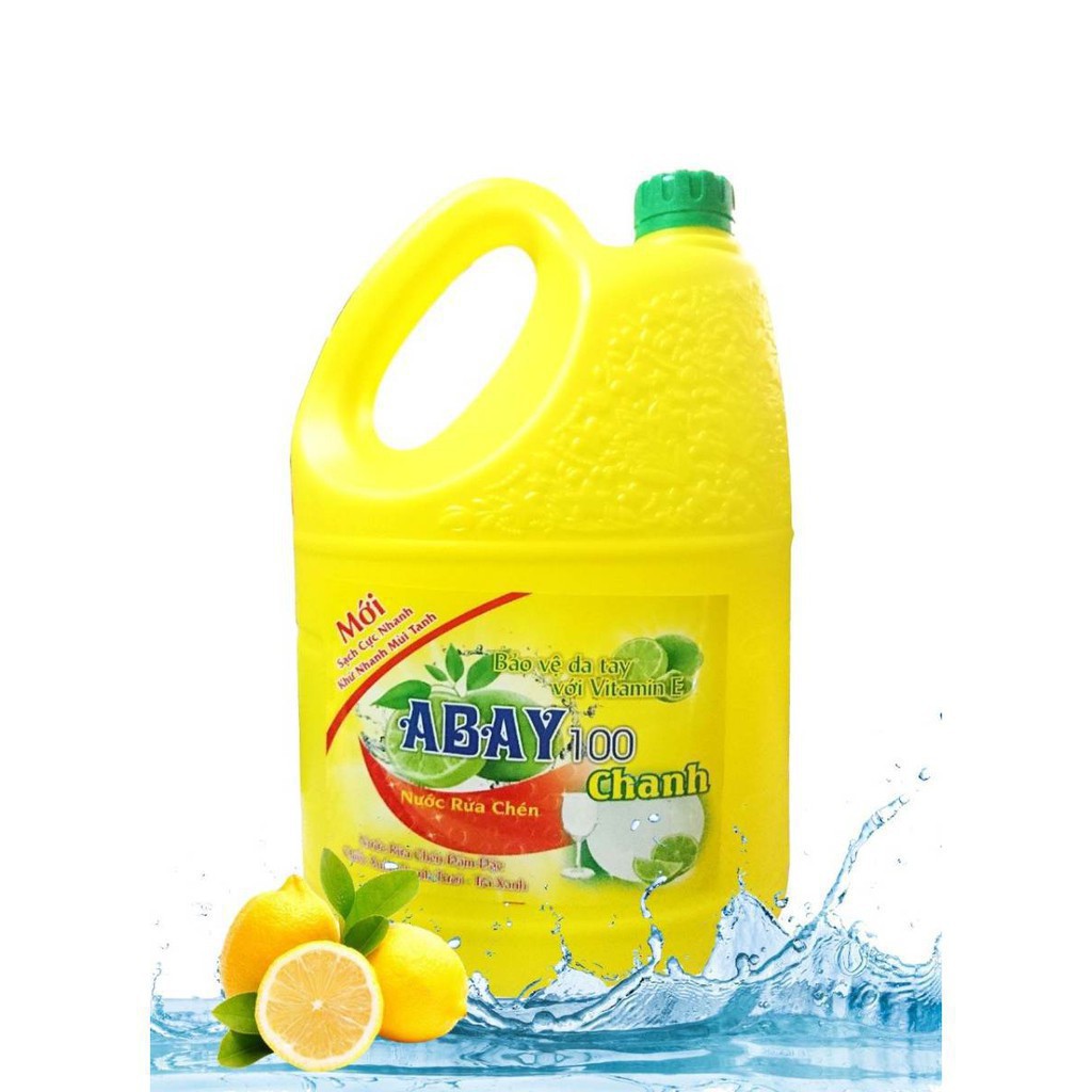 HCM Nước Rữa Chén Abay Hương Chanh Tự Nhiên 3800Ml