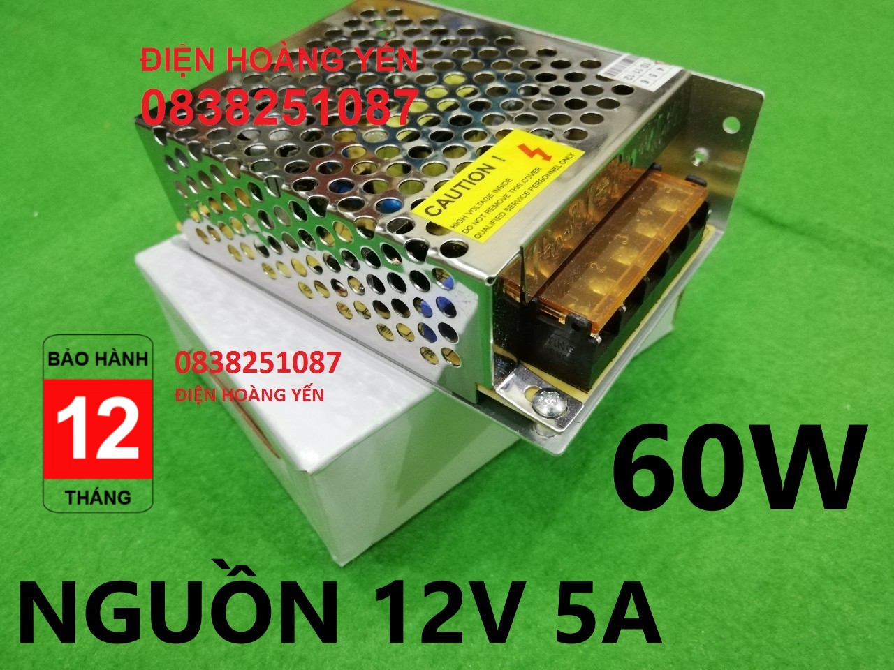 [HCM]Nguồn tổ ong - Nguồn tổng cho Camera và đèn LED quảng cáo 12V-5A đa năng