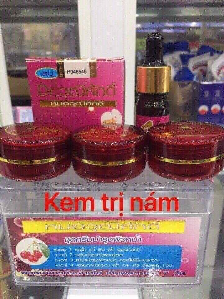 bộ màu đỏ nám tàn nhang thái lan