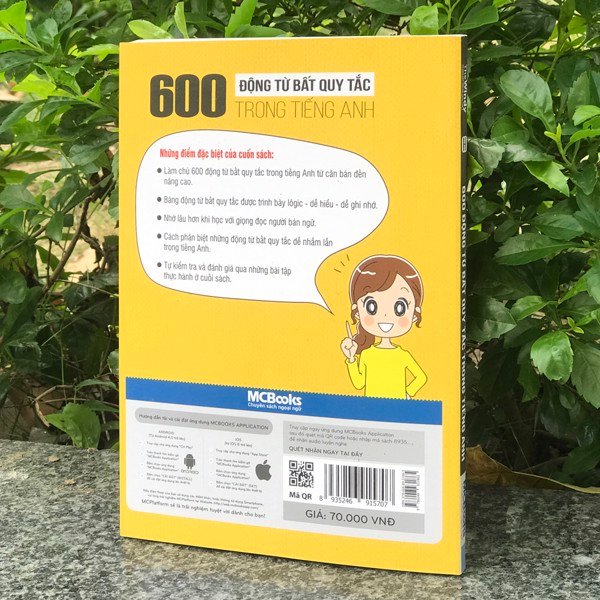 Sách - 600 động từ bất quy tắc trong Tiếng Anh - McBooks