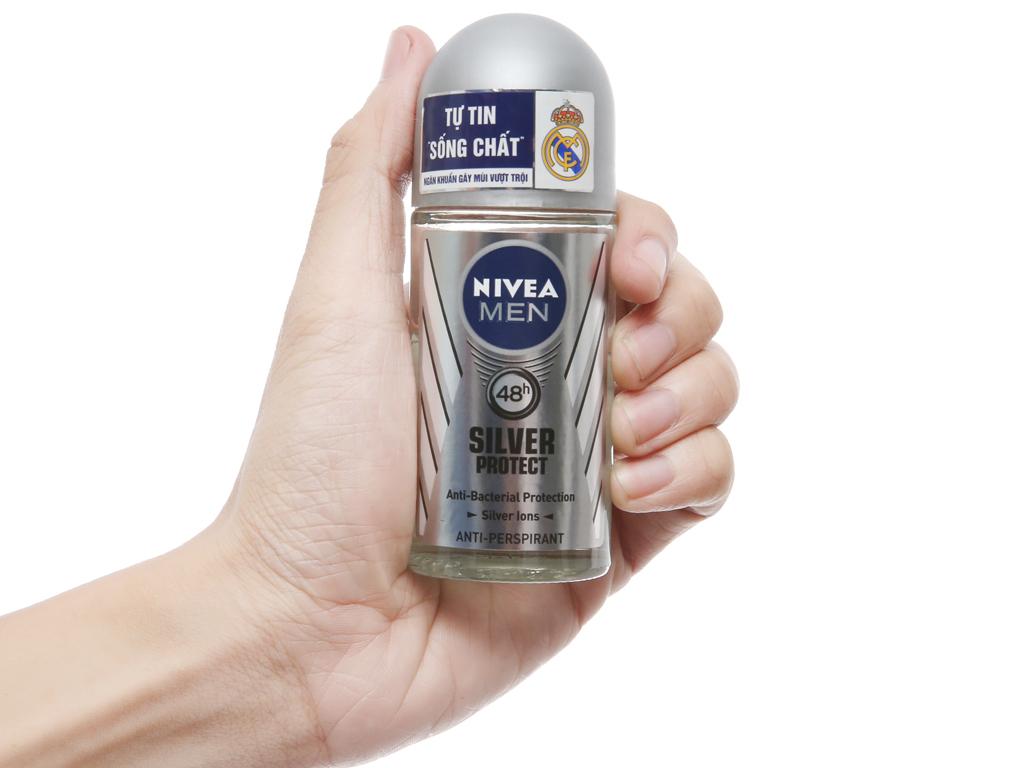 [HCM]Lăn khử mùi Nivea Men Silver Protect chai 50ml