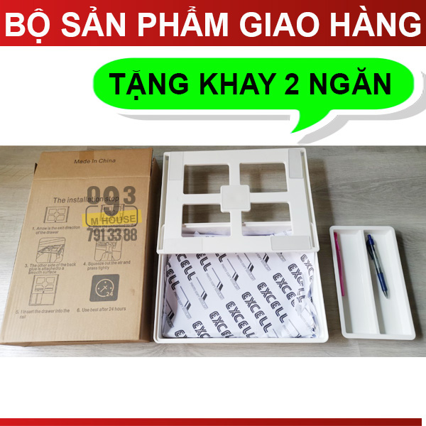Under Drawer Box Hidden Table Under Paste Plastic Kitchen Storage Holder Desk Organizer Memo Pen Stationery Storage Box Case Big