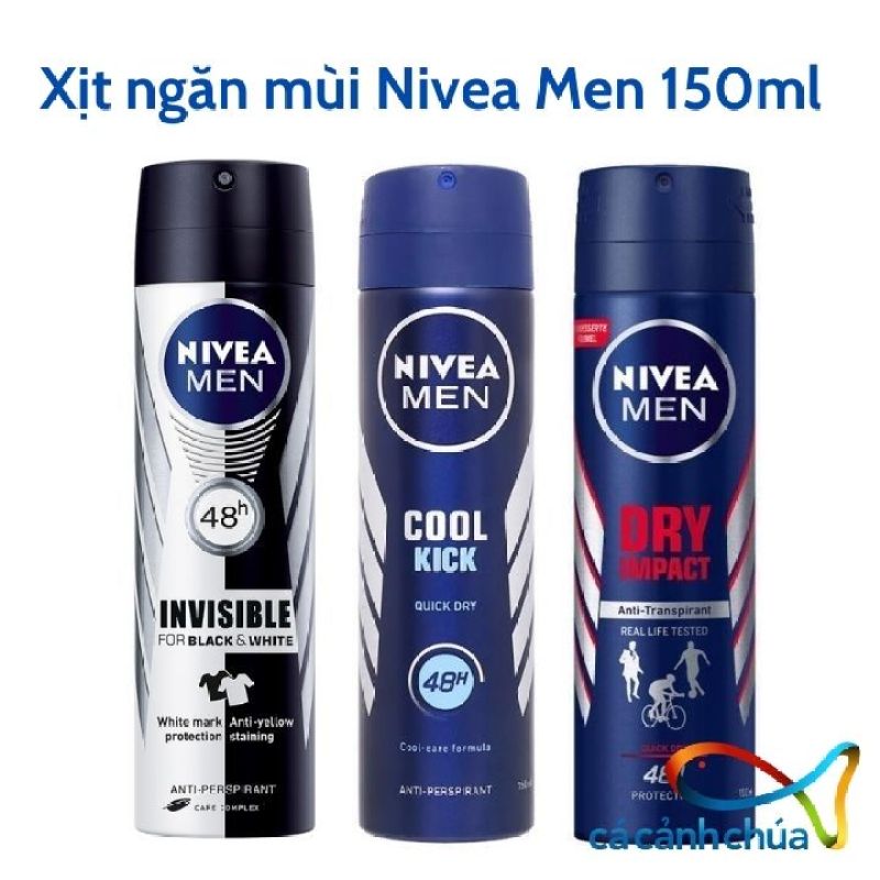 Một xịt ngăn mùi Nivea Men 150ml - Hàng công ty cao cấp