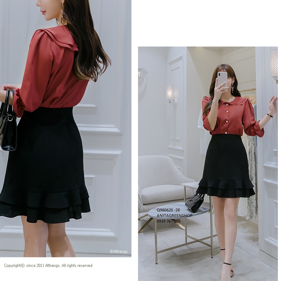 Q980620 ÁO SƠ MI LỤA