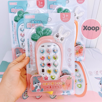 ĐỒ CHƠI! ĐIỆN THOẠI THỎ CÀ RỐT PHÁT NHẠC CHO BÉ