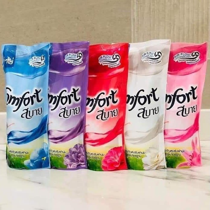 [HCM]Combo 3 bịch] Nước Xả Vải Comfort 580ML Thái Lan [MÀu Hồng]