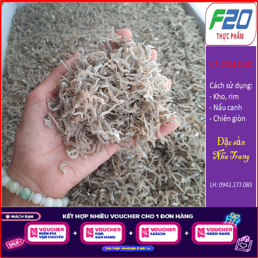 Cá cơm khô 500g - Cá cơm mờm trắng loại 1