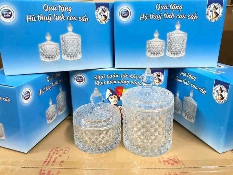 BỘ 2 THỐ MỨT THỦY TINH PHA LÊ