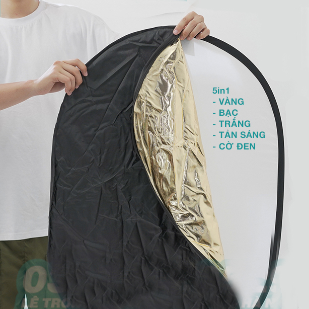 Tấm hắt sáng tròn loại tốt, tản sáng 60cm/80cm/110cm, studio, model - 686.camera hà nội - reflector plate 5-in-1