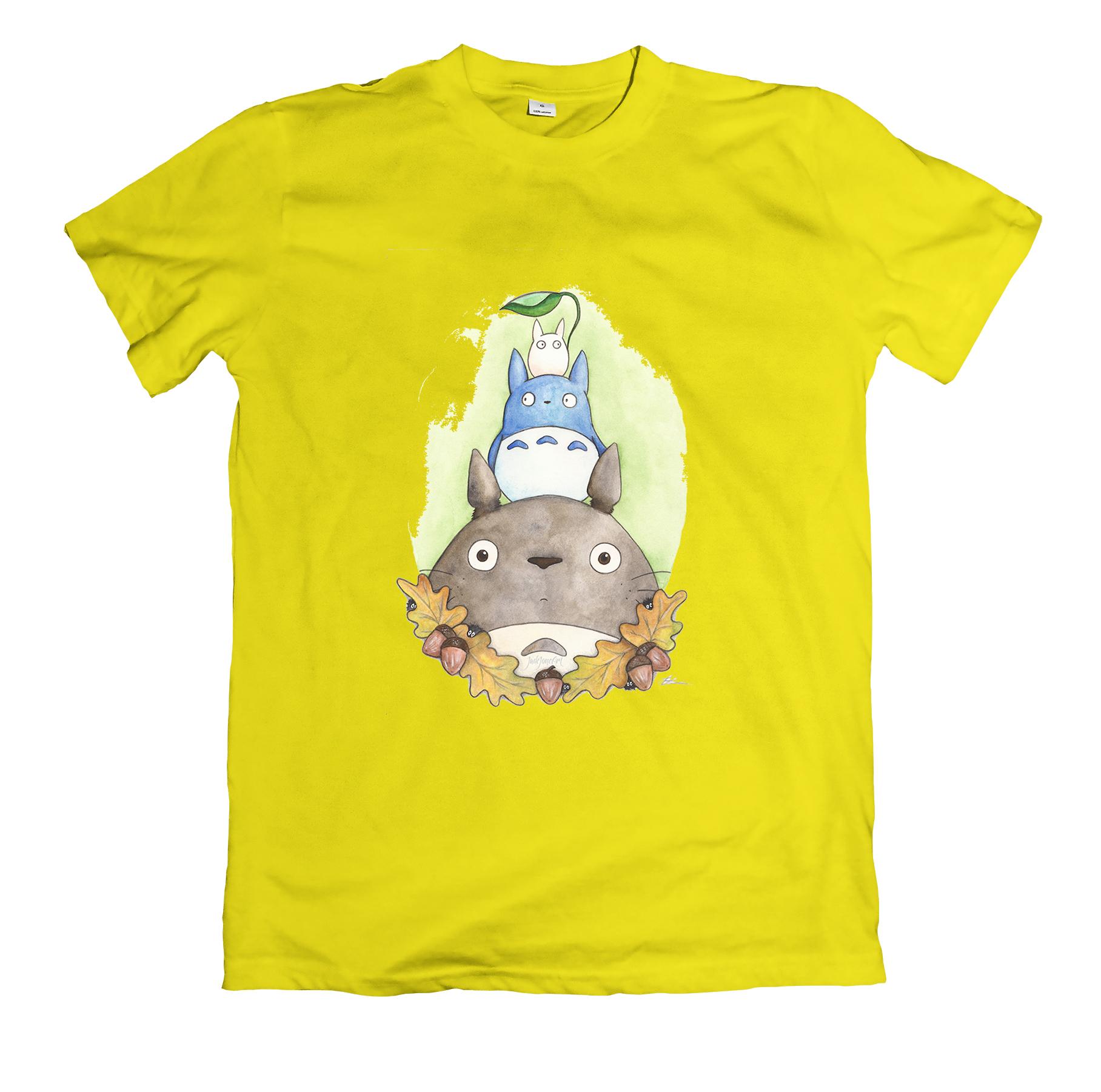 Áo thun in hình nhân vật totoro dễ thương