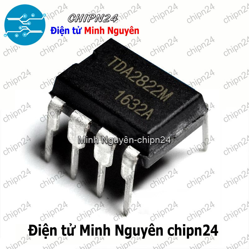 [2 con] (DIP) IC TDA2822 DIP-8 (TDA2822M 2822) - HH000368