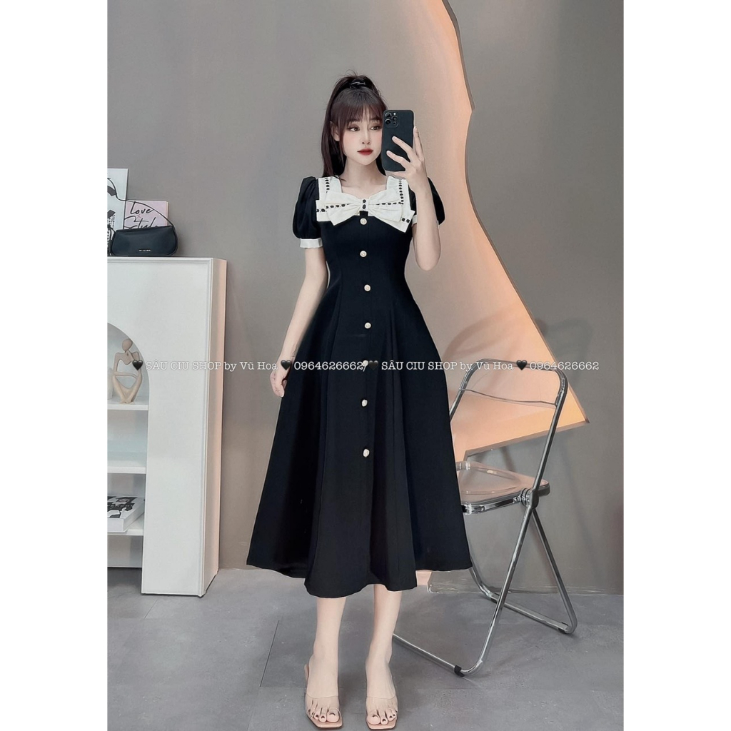 Váy nơ dài thiết kế siêu sang chảnh MC3131