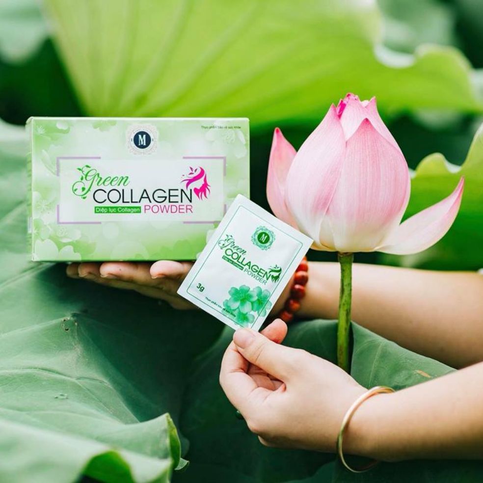 Diệp Lục Green Collagen  (Giá Sỉ) temp cào