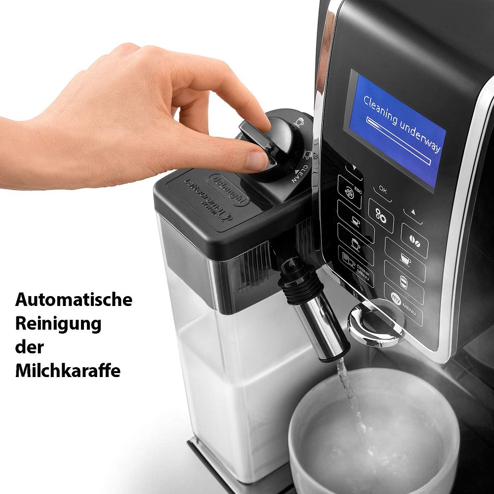 Máy pha cà phê tự động từ cà phê hạt và bột Delonghi Dinamica ECAM 350.55.B