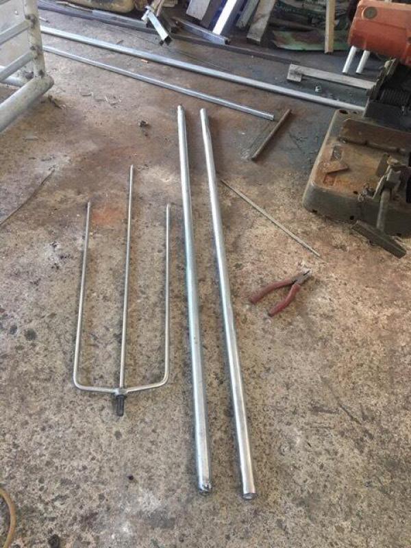 Giá bán Xiên nướng lắp ráp dài 210cm phủ bì (Combo 2 cây)