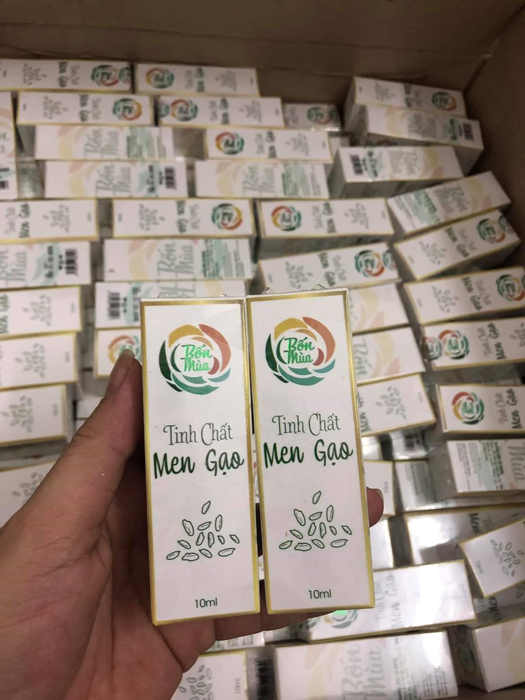 tinh chất men gạo làm trắng da mờ thâm chống lão hóa