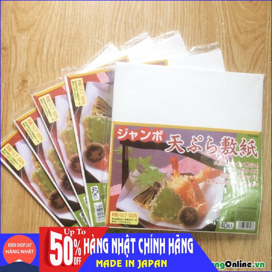 Set 40 giấy thấm dầu mỡ đồ chiên rán Hàng Nội Địa Nhật